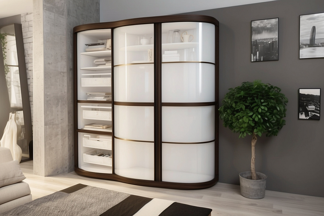 Корпусный радиусный шкаф «Ривьера»